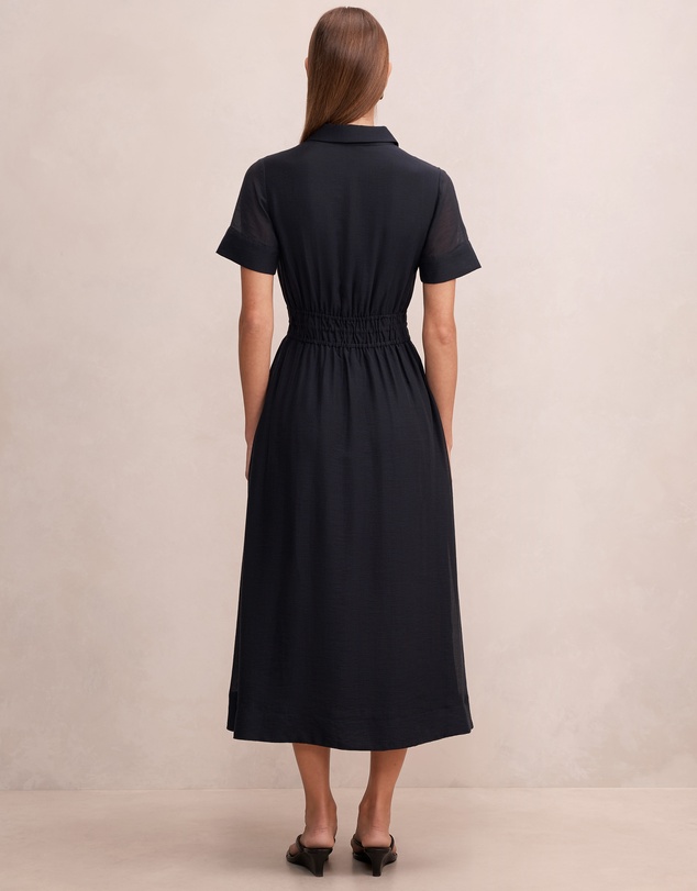 Forever New - Brynn Elastic Waist Shirt Midi Dress