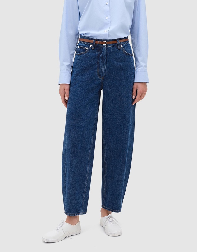 Oroton - Barrel Leg Denim Jeans