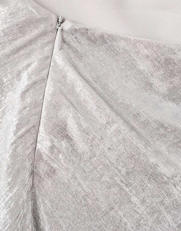 M.N.G - Metallic Open-Back Dress