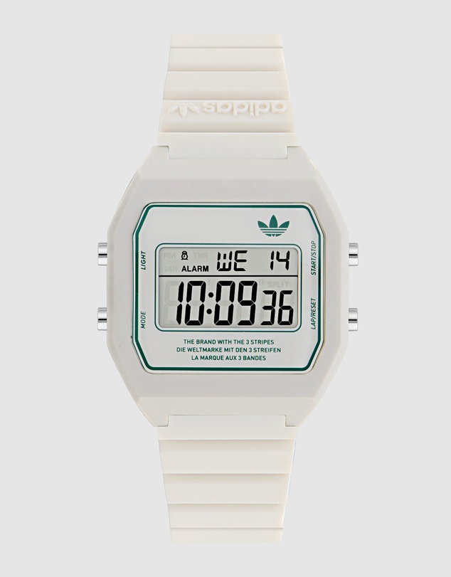 adidas Originals - Digital Two White Resin Watch