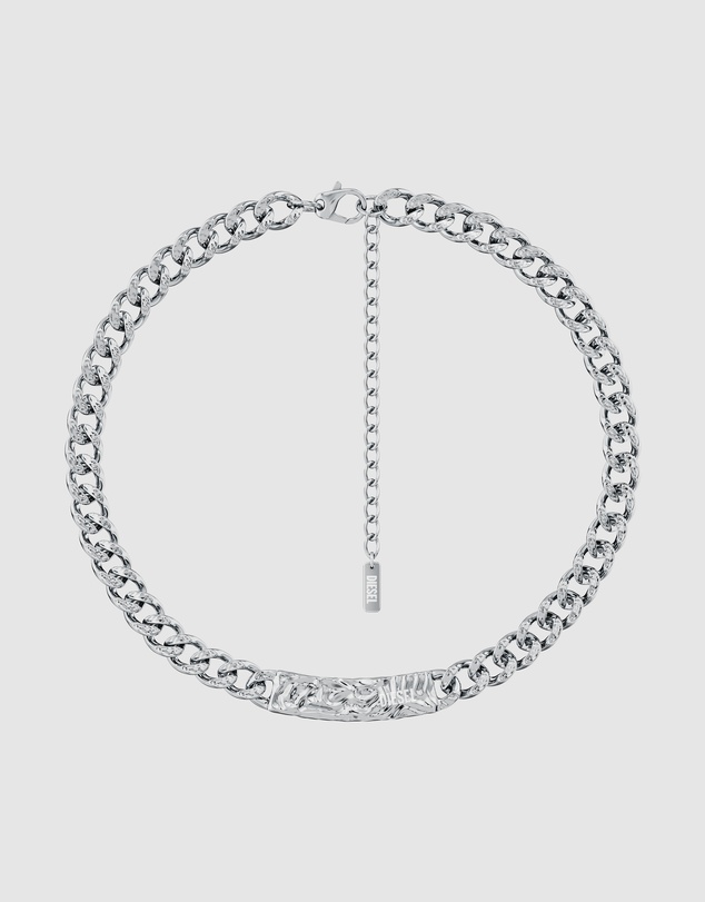 Diesel - Diesel Font Silver Necklace