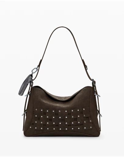 Desigual - Small textured floral crossbody bag
