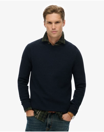 Superdry - Light Weight Cotton Texture Jumper