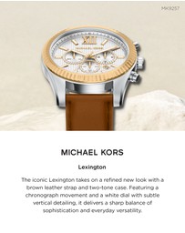 Michael Kors - Lexington Brown Chronograph Watch