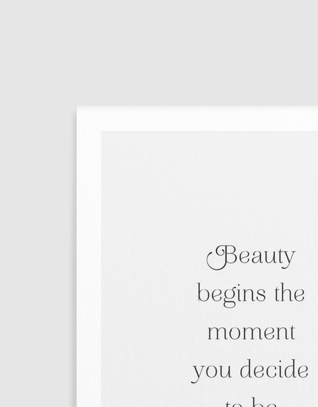 Olive et Oriel - Beauty Begins - Coco Chanel Art Print