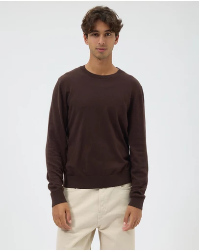AERE - Lightweight Organic Cotton Crew Neck Knit Jumper