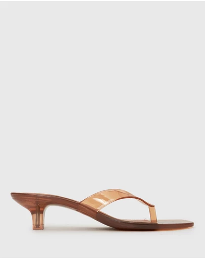Betts - Tyla Jelly Kitten Heel Thong Sandals