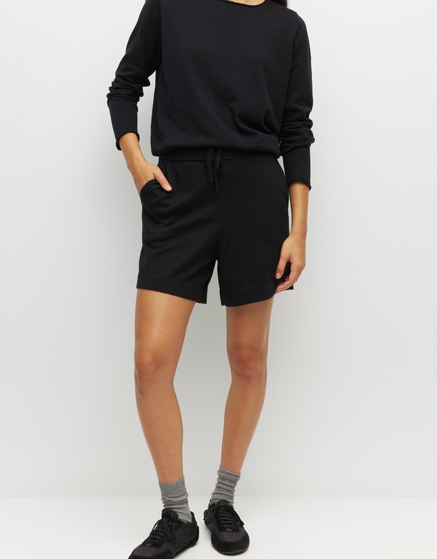 JH Lounge - JHL Long Short (Cotton Cashmere) Black