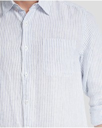 Oxford - Holloway Pure Linen Stripe Shirt
