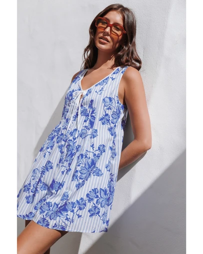 Petal & Pup - Dayton Playsuit - Blue Paisley