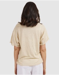 CAMIXA - Francy Linen Jersey T-Shirt Top