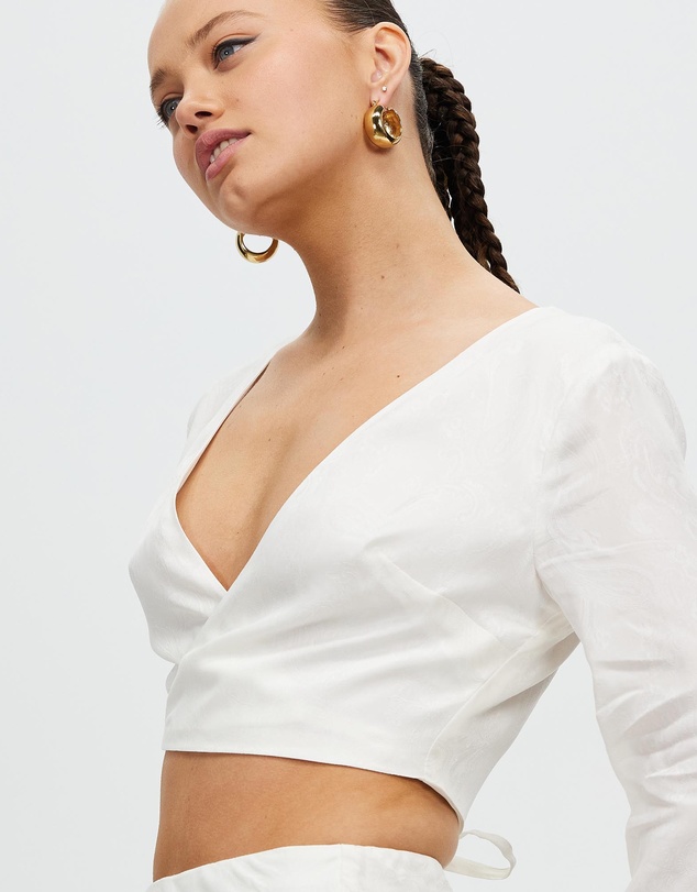 Third Form - Paisley Wrap Blouse