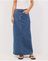 Calli - Cassandra Denim Maxi Skirt