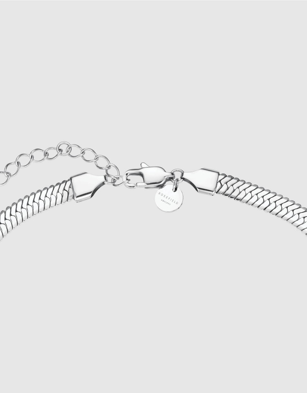 Rosefield - Large Snake Silver-Tone Necklace