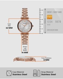 Emporio Armani - Emporio Armani Rose Gold Watch AR11446