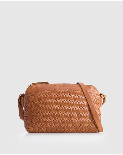 Evity - Elise Leather Weave Crossbody Bag