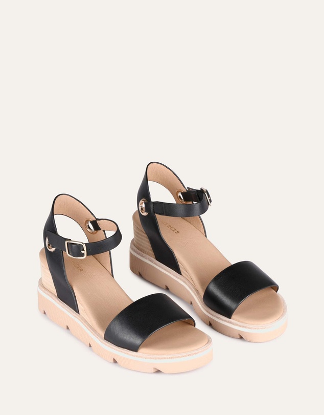 Jo Mercer - Katie Mid Heel Wedge Sandals