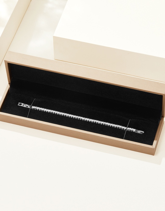 Mestige - Lola Tennis Bracelet - Silver Plated