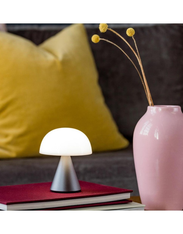 Lexon - Lexon Mina M Medium Portable Led Lamp - Gunmetal