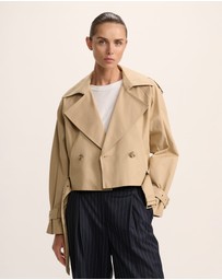 SABA - Lana Cropped Cotton Trench
