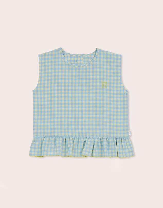 Olive & The Captain - Checkmate Boxy Frill Singlet