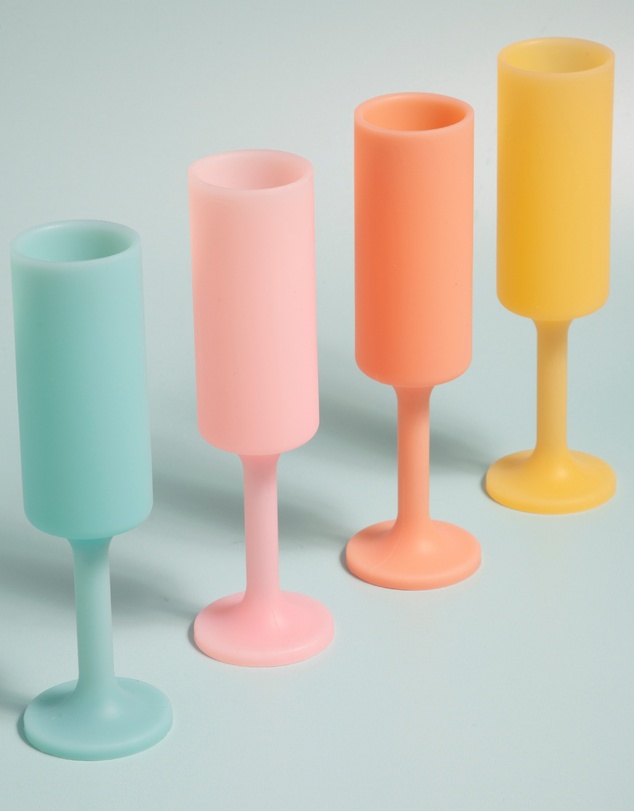 porter green - seff | silicone unbreakable champagne flutes