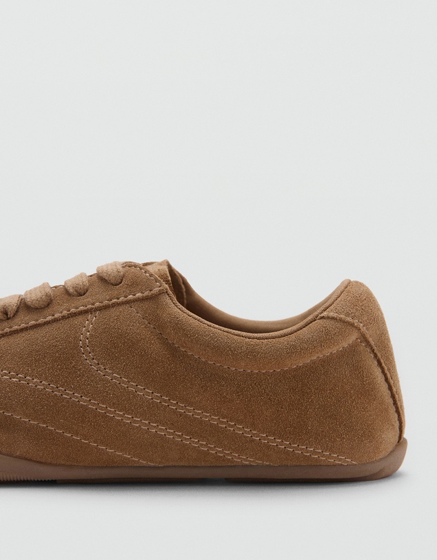 M.N.G - Contrasting Panel Leather Sneakers