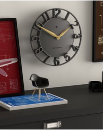 Newgate - Newgate Time Traveller Wall Clock-Grey