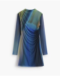 Desigual - Ombre tulle dress