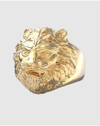 GUESS - GUESS Lion Head Gold-Tone Ring