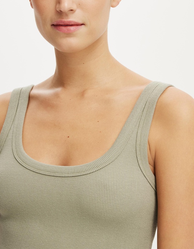 Cotton On - Blake Rib Scoop Tank