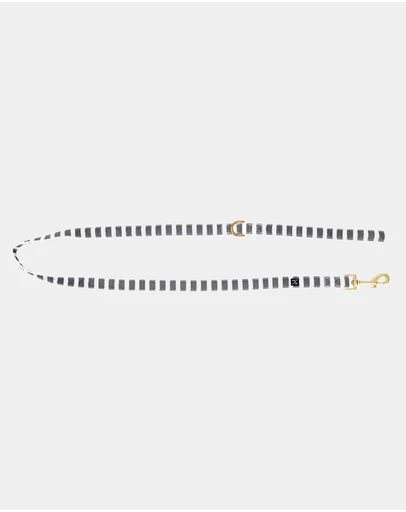 Mog & Bone - Classic Hemp Lead - Charcoal Hamptons Stripe