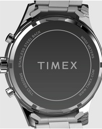 TIMEX - Men's Dress Chronograph 43mm Stainless Steel Bracelet Watch