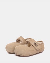 EVERAU - Australian Shepherd Ugg Millie Toddler Cow Suede Upper Loafer Oxfords Flats
