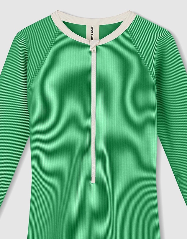 Zulu & Zephyr Mini - Mini Stripe Rib Surf Suit - Kids
