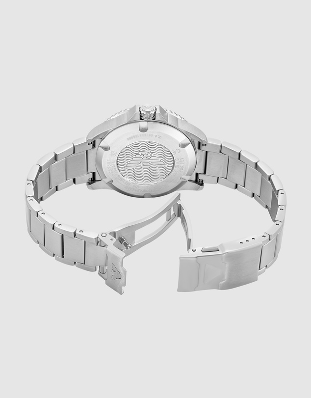 Emporio Armani - Silver Tone Analogue Watch