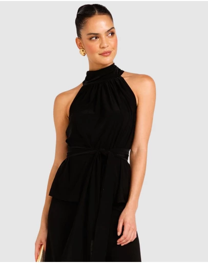 SACHA DRAKE - High Neck Tie Top