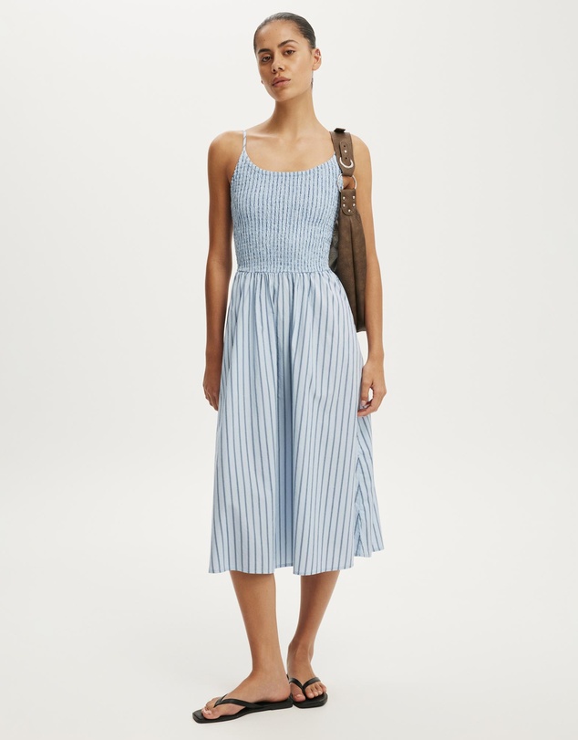 Cotton On - Remy Shirred Bodice Midi Dress