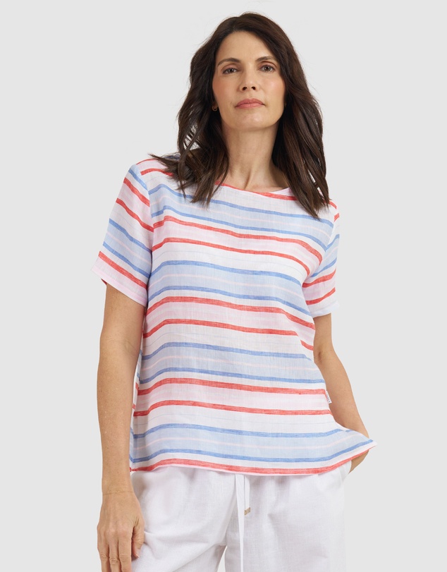 CAMIXA - Teena Linen T-shirt Top