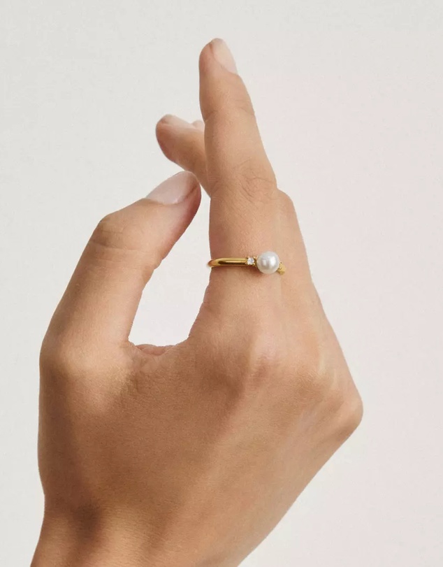 THOMAS SABO - THOMAS SABO Ring pearl with zirconia