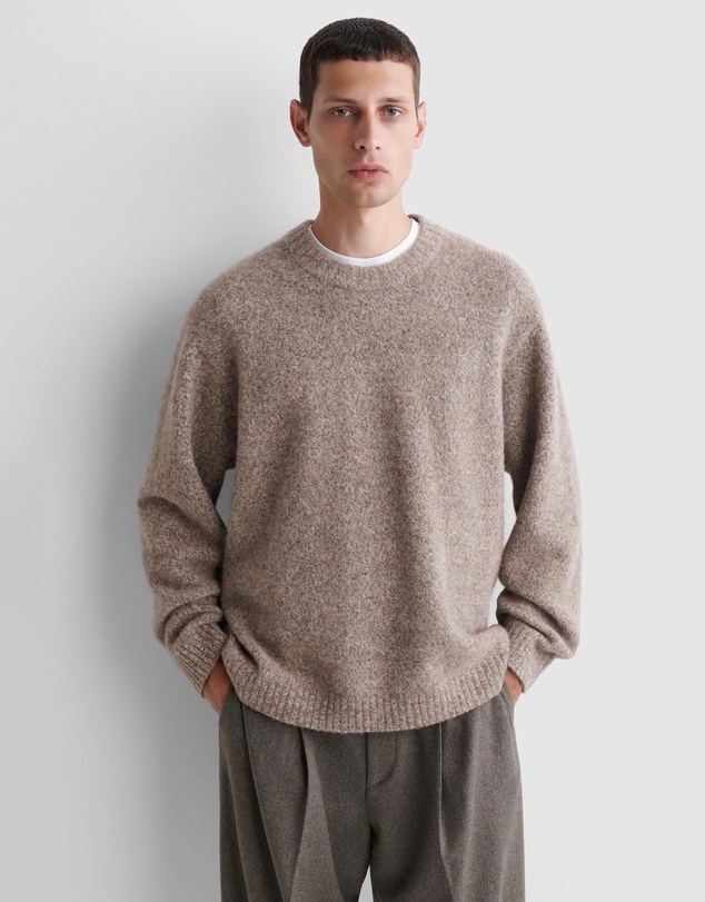COS - Oversized Alpaca-Blend Crew-Neck