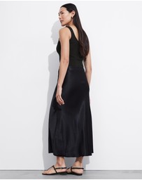 & Other Stories - Satin Midi Skirt