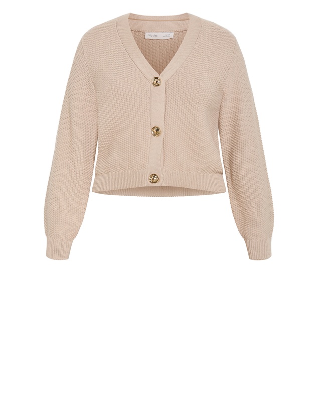 City Chic - Bella Cotton Knit Cardigan