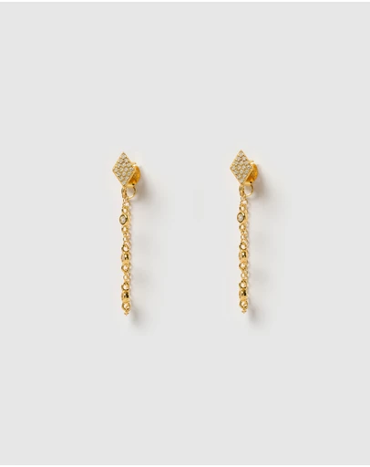 Izoa - Lyra Drop Stud Earrings
