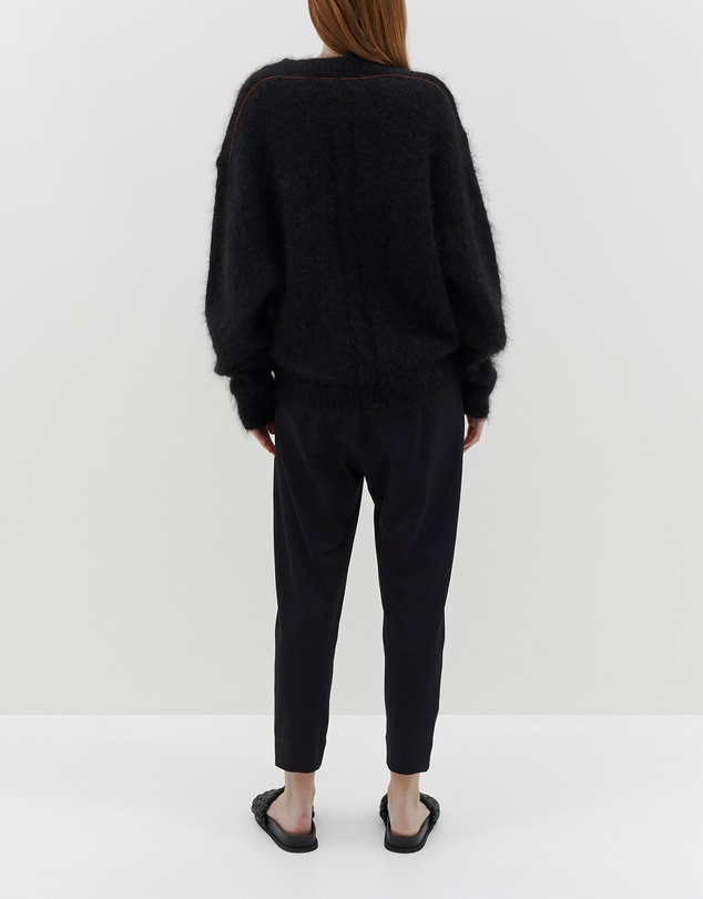 Bassike - stretch twill tapered pant