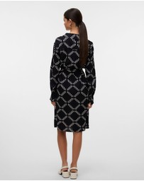 Vero Moda - Brina Printed Midi Dress