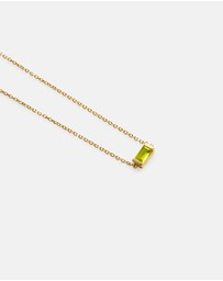 Kirstin Ash - Baguette Birthstone Bracelet August Peridot