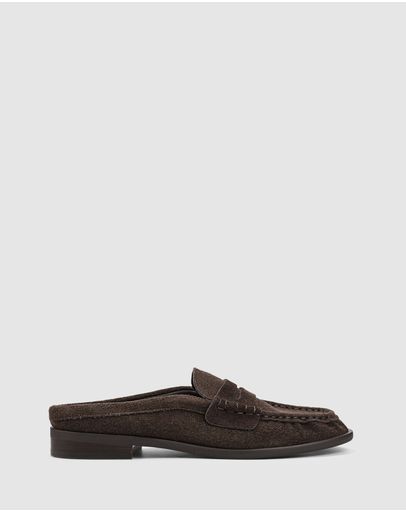 Chocolate Brown Suede