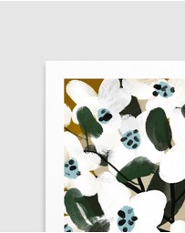 Olive et Oriel - Pastel Flower Impression No 9 by Treechild Art Print