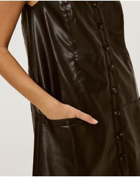 Calli - Lilly Pu Mini Dress